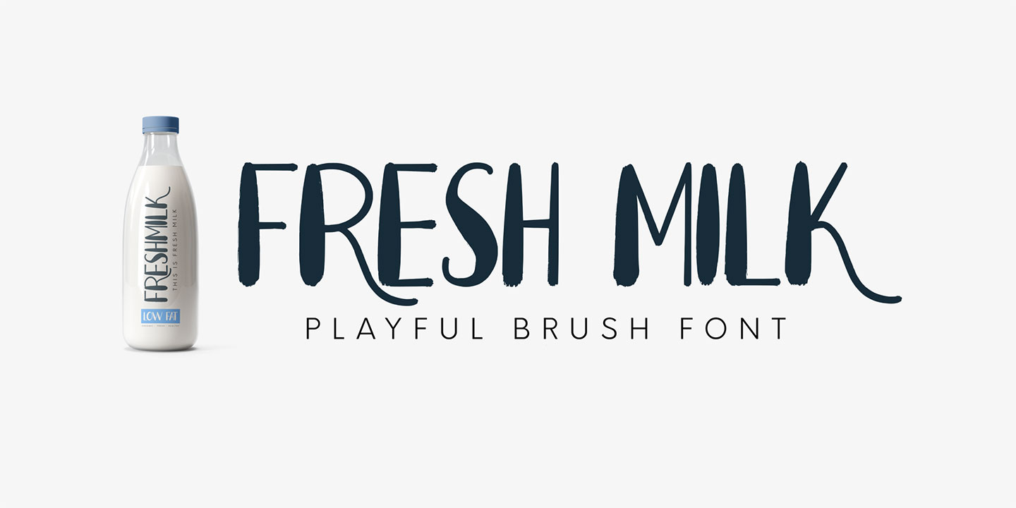 Fresh Milk Regular Font preview